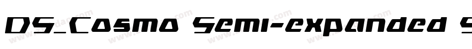 DS_Cosmo Semi-expanded SemiBold字体转换